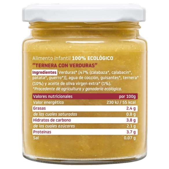 SMILEAT  1 TARRITO 230 G SABOR TERNERA CON VERDURAS