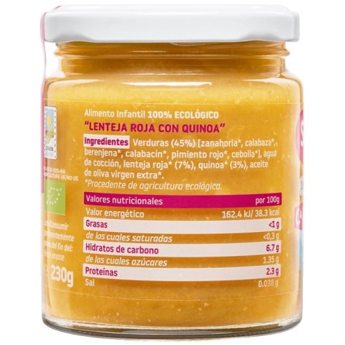 SMILEAT CACHITOS  1 TARRITO 230 G SABOR LENTEJA...