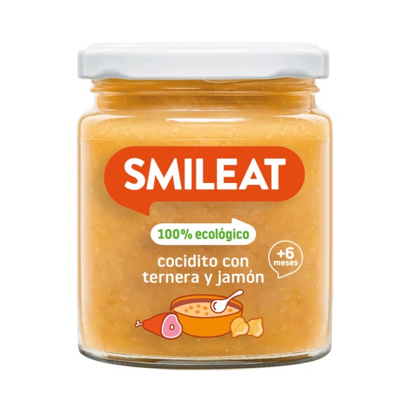 SMILEAT ECO  1 TARRO 230 G SABOR COCIDITO CON TERNERA Y JAMO