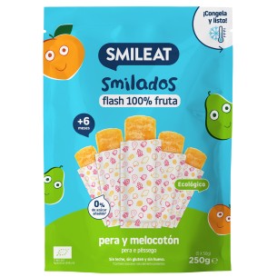 SMILEAT SMILADO PERA Y MELOCOTÓN FLASH FRUTA 5 UNIDADES