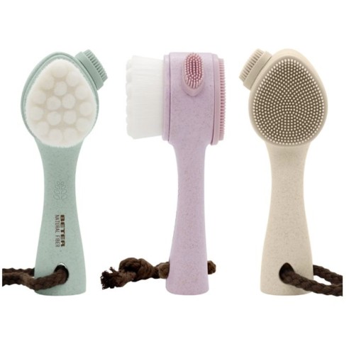BETER CEPILLO DE MASAJE FACIAL 2 EN 1 NATURAL...
