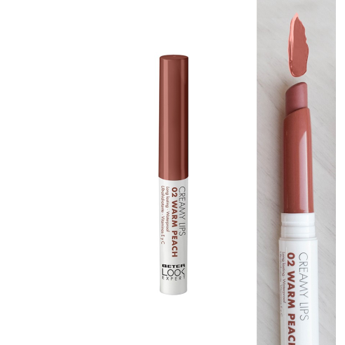 BETER LIPSTICK CREAMY LIPS 02 WARM PEACH