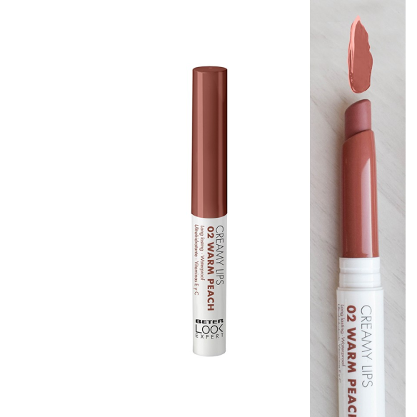 BETER LIPSTICK CREAMY LIPS 02 WARM PEACH