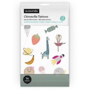 SUAVINEX TATTOO CON CITRONELLA  14 UNIDADES