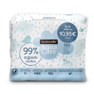SUAVINEX TOALLITAS AQUA ULTRASENSITIVE 180 TOALLITAS