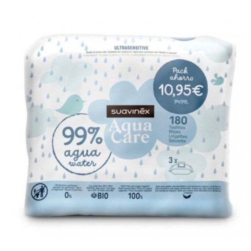 SUAVINEX TOALLITAS AQUA ULTRASENSITIVE 180...