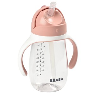 BÉABA TAZA CON PAJITA ROSA 300 ML