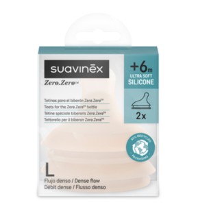 SUAVINEX ZERO-ZERO TETINA FLUJO DENSO 6M