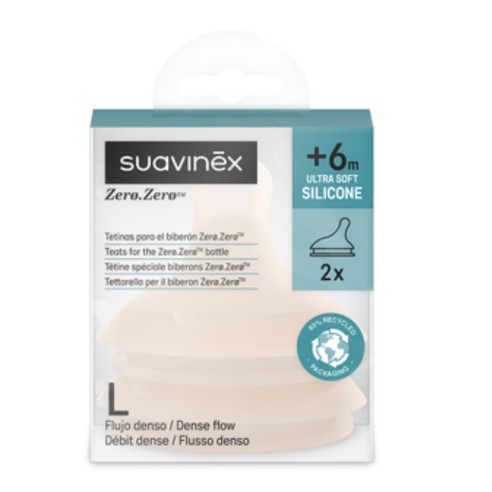 SUAVINEX ZERO-ZERO TETINA FLUJO DENSO 6M