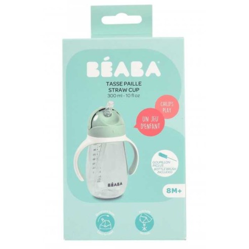BÉABA TAZA CON PAJITA 300 ML VERDE SALVIA
