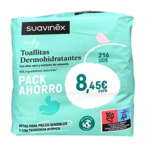 SUAVINEX PACK TOALLITAS 180 TOALLITAS