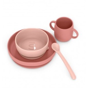 VAJILLA INFANTIL SILICONA SUAVINEX 1 UNIDAD SOFT COLOUR