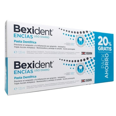 PACK DUPLO BEXIDENT ENCIAS PASTA 125ML