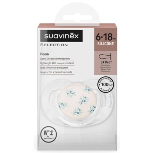 CHUPETE SILICONA FISIOLOGICO SUAVINEX SX PRO SELECTION POETR
