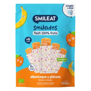 SMILADO FLASH SMILEAT 5 UNIDADES 50 G SABOR ALBARICOQUE Y PL