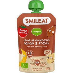 SMILEAT POUCH ECO SABOR LECHE DE ALMENDRAS CACAO BOLSA 100 G